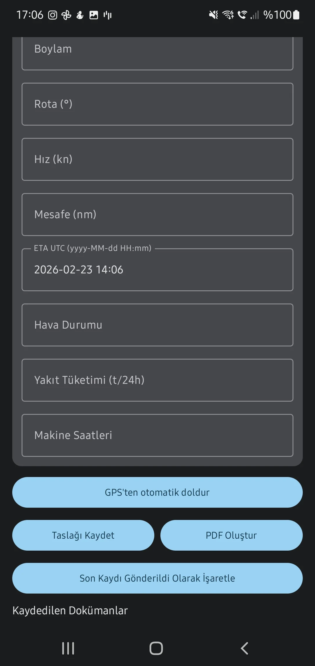 Скриншот приложения CaptainCalc - Журналы прибытия/отхода