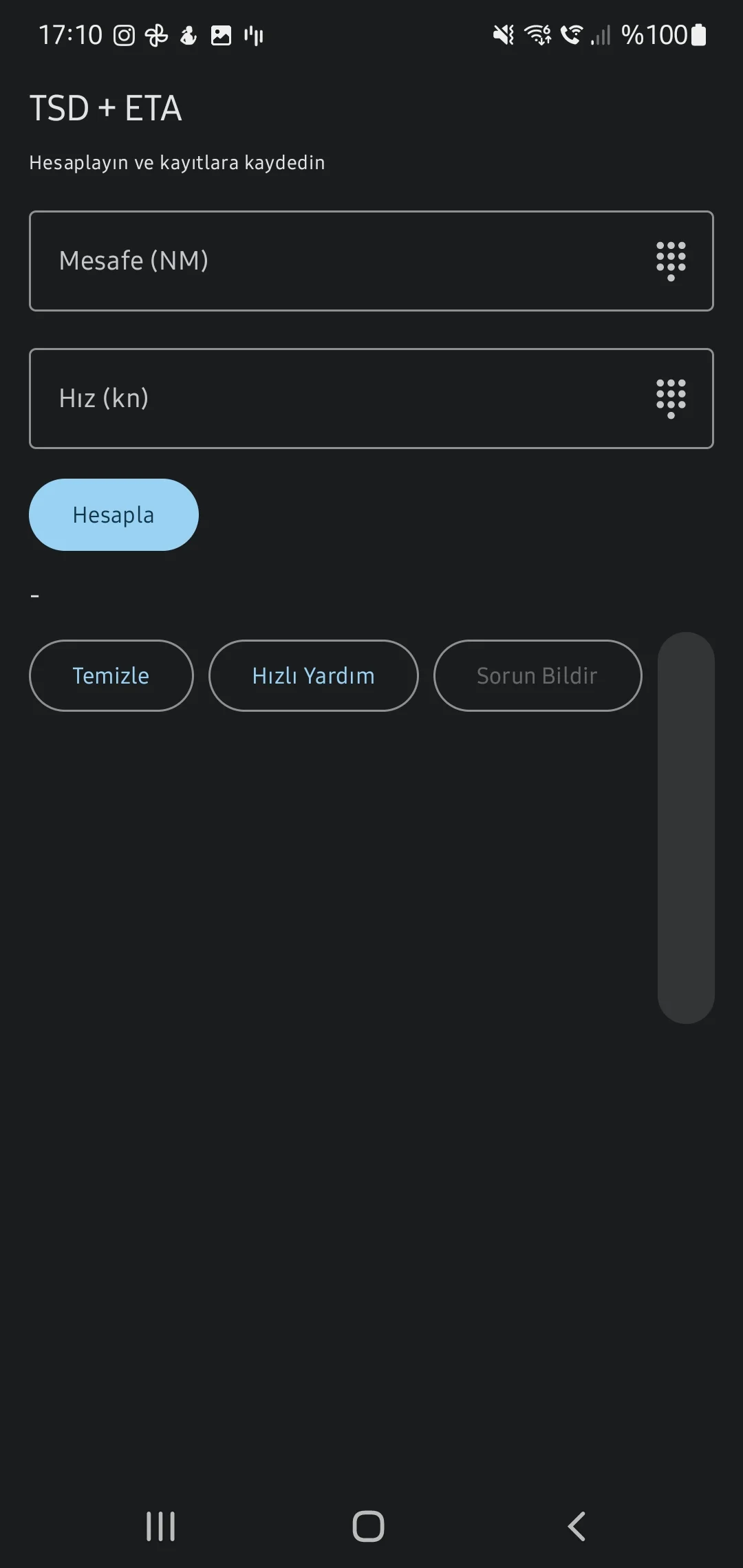 Скриншот приложения CaptainCalc - Время/Скорость/Расстояние