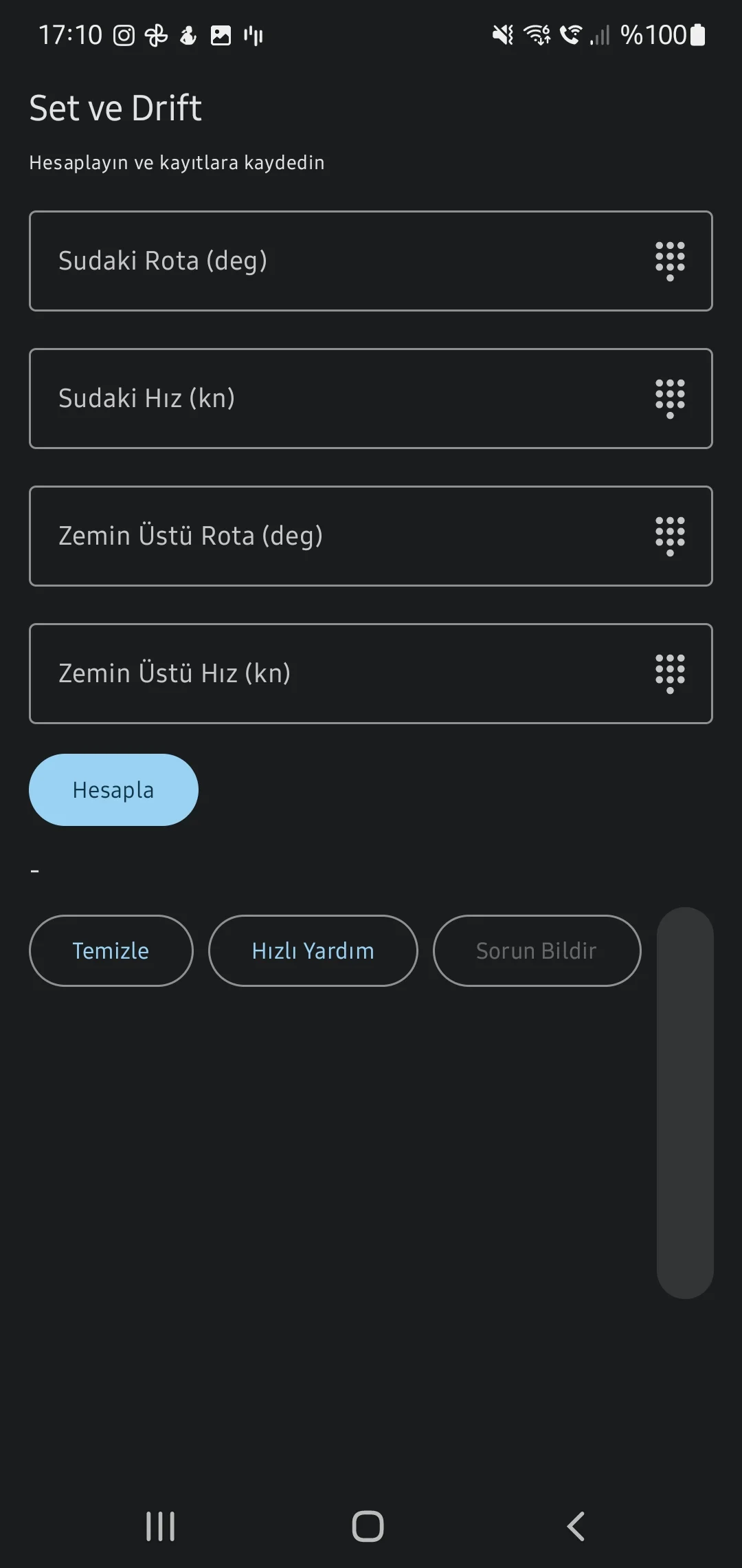 Скриншот приложения CaptainCalc - Калькулятор сноса и течения
