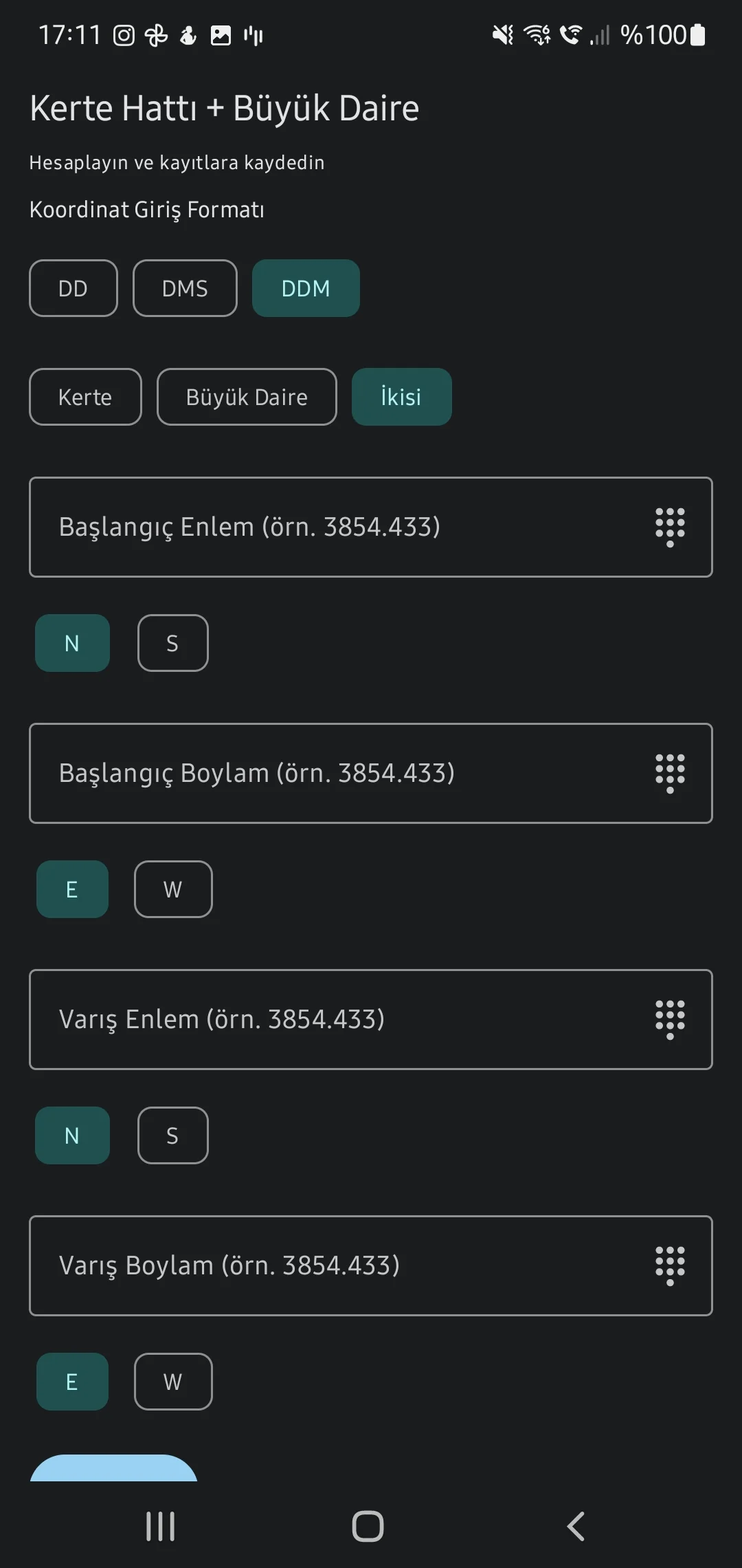 Скриншот приложения CaptainCalc - Расчет локсоδροмии
