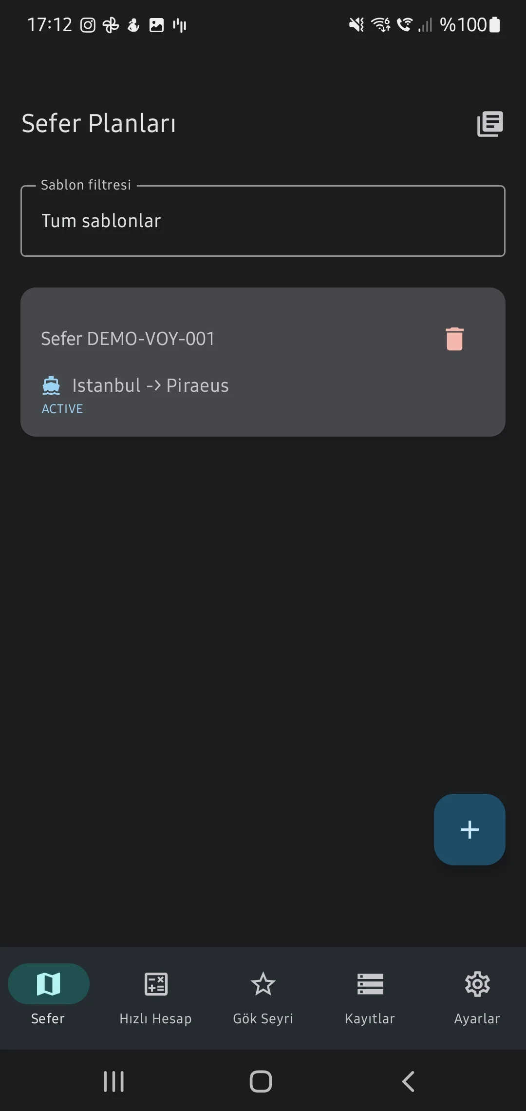 Скриншот приложения CaptainCalc - Обзор списка рейсов